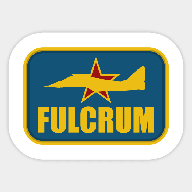 Mig-29 Fulcrum Sticker by Tailgunnerstudios